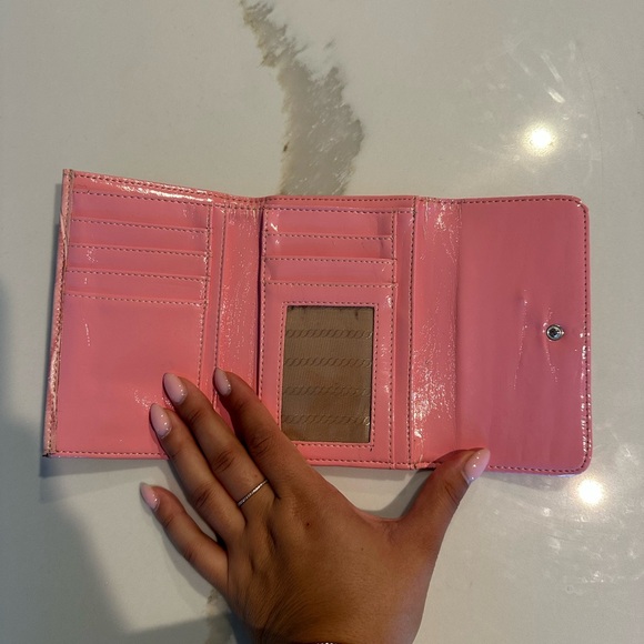 Prada Pink Crocodile-Embossed Women's Clutch - Picture 3 of 4